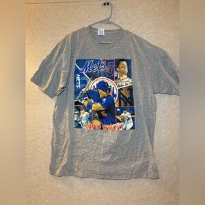 David Wright New York Mets Vintage 2018 Retirement Rap Gray T-shirt Size XL